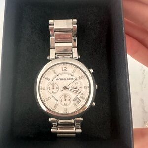 Michael Kors Silver Chronograph Watch